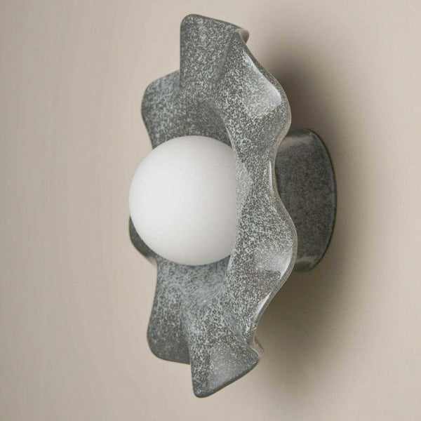 Robert Gordon Pearl ceramic wall sconce, storm | Norsu Interiors