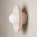 Robert Gordon Dish Wall Sconce, Rose Quartz