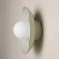 Robert Gordon Dish Ceramic Wall Sconce Light, Shale