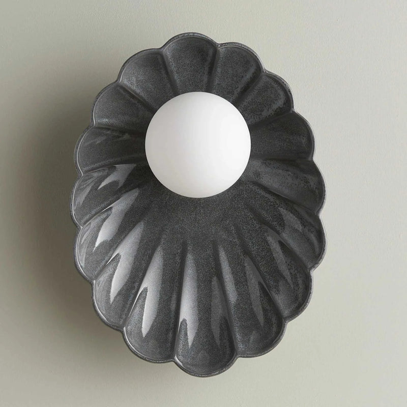 Robert Gordon Interiors Pendants Robert Gordon Oyster Sconce Light, Storm (7941201428729)