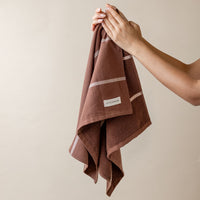 Styleware Between The Lines Tea Towels - Mocha