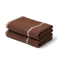 Styleware Between The Lines Tea Towels - Mocha