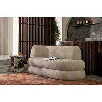 Globe West Side Tables Amara Curve Side Table - Matt Ocean Marble