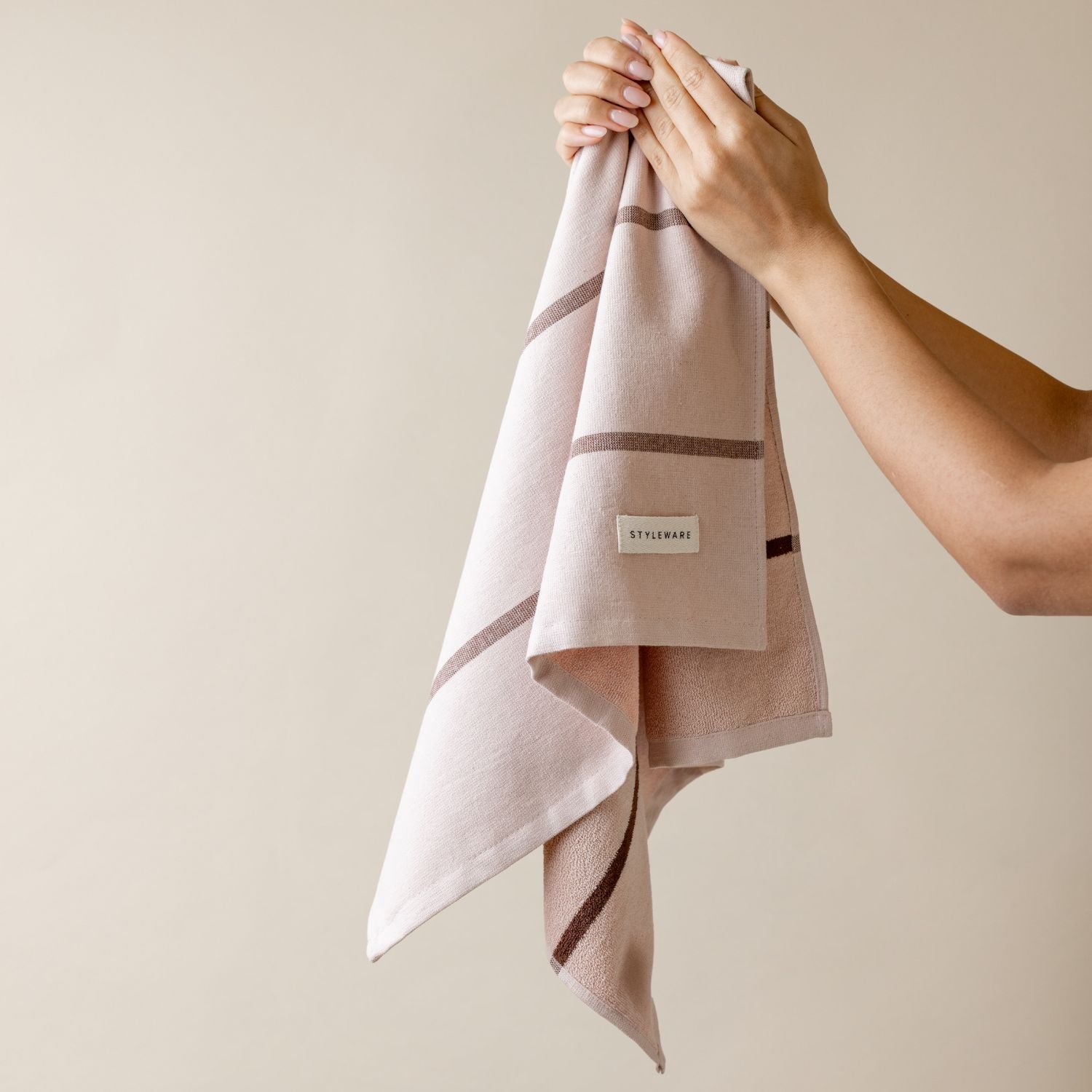 Styleware Between The Lines Tea Towels - Latte