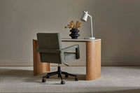 GlobeWest Bower Frame Rug - Cloud, styled in a room setting