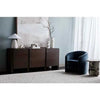 Globe West Side Tables Amara Curve Side Table - Matt Ocean Marble