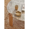 Globe West Coffee Tables Willa Marble Coffee Table - Natural Travertine - Light Oak