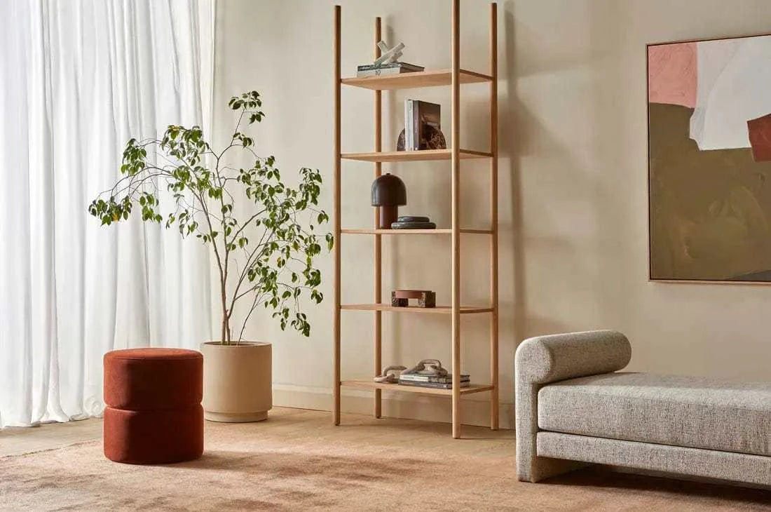 Globe West Lamps Globe West Easton Button Table Lamp - Berry/Burgundy