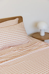 Mulberry Threads Maple Check Bamboo Sheet Set