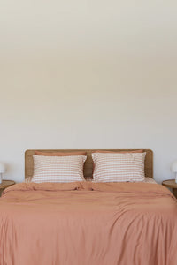 Mulberry Threads Maple Check Bamboo Sheet Set