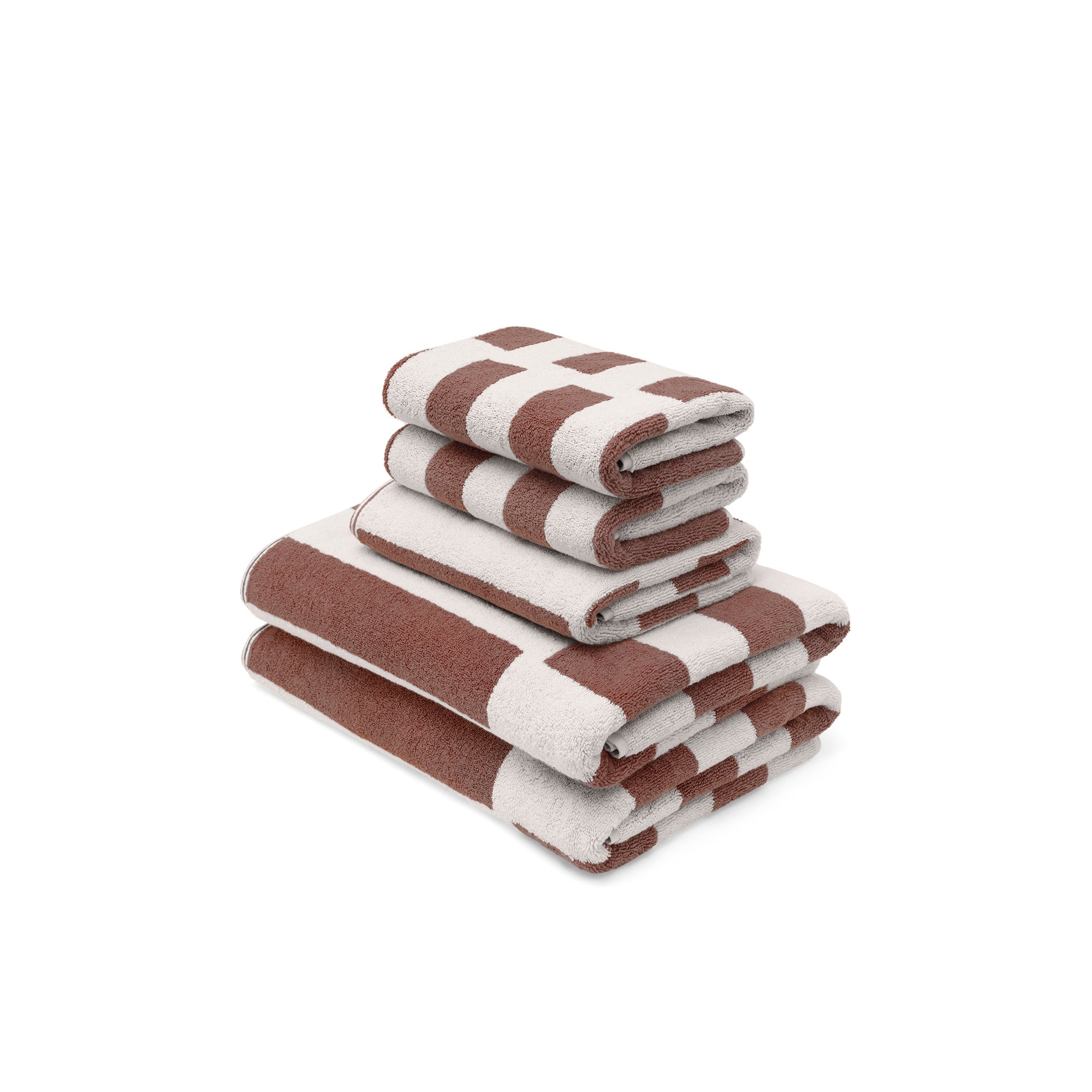 Loop Home Stack Bundle - Coffee/Ivory (Bath Towel Bundle)