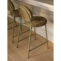 Globe West Bar Stools Globe West Laylah Loop Barstool, Wheat/Almond Milk