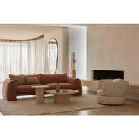 Globe West Side Tables Globe West Pippa Side Table - Natural Travertine