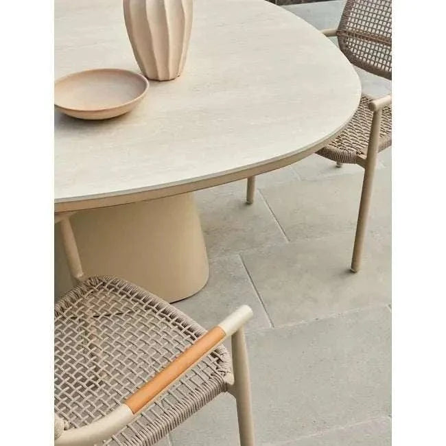 Globe West Dining Chairs GlobeWest Valencia Weave Dining Armchair - Carbon Grey