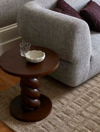 GlobeWest Hanson Eden Set of 3 Bowls - Mottled White Multi, styled in a room setting