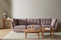 GlobeWest Hugo Marla Modular Sofa - Copeland Honey, styled in a room setting