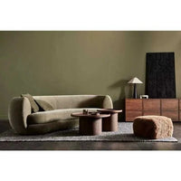 Globe West Side Table Globe West Classique Pedestal Side Table, Natural Ash