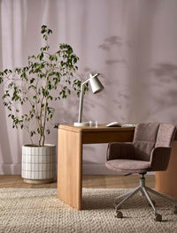 GlobeWest Hanson Alo Planter - Cocoa Tile, styled in a room setting