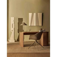 GlobeWest Daisy Spider Leg Office Chair in dijion upholstery with angled metal legs in a modern home office setting