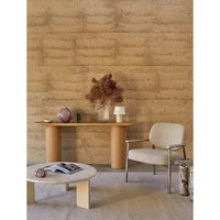 Globe West Side Tables GlobeWest Ray Coffee Table - Natural Travertine - Shell