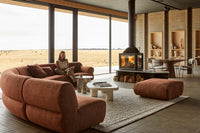 GlobeWest Juno Cloud Arc 2 Seater Sofa, styled in a room setting