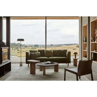 Globe West Side Tables GlobeWest Ray Coffee Table - Matt Rouge Marble - Smoked Ash