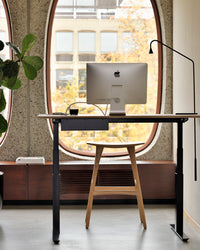 Ethnicraft Osso Counter Stool - Natural Oak, styled in a room setting