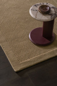 GlobeWest Tepih Eira Rug - Ecru, styled in a room setting
