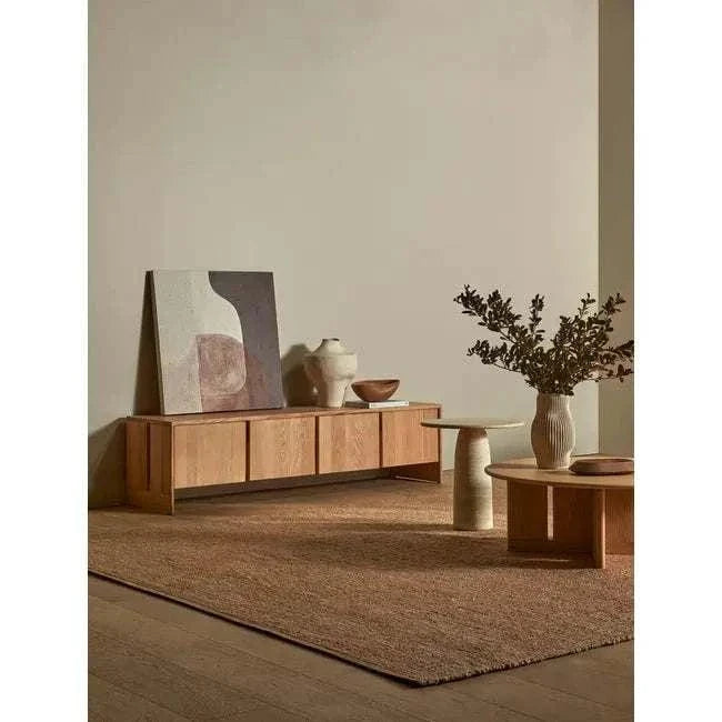 Globe West Side Tables GlobeWest Puddle Side Table - Natural Travertine