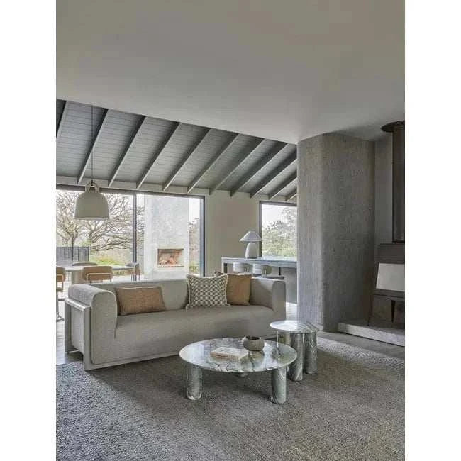 Globe West Lamps GlobeWest Lorne Pebble Table Lamp - Powder Blue/Oatmeal