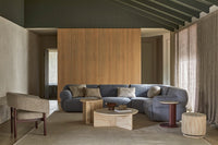 GlobeWest Juno Cloud 4-Seater Left L Shape Sofa, styled in a room setting