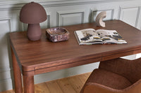 GlobeWest Easton Lysa Table Lamp - Sable, styled in a room setting