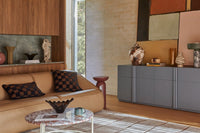 GlobeWest Kin 2 Drawer 4 Door Buffet - Steel Blue