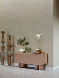 GlobeWest Sedona Block Table Lamp - Jade Marble - Sage Glass, styled in a room setting
