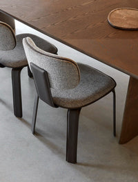 GlobeWest Rufus Irregular Round Tray - Tawny Marble, styled in a room setting