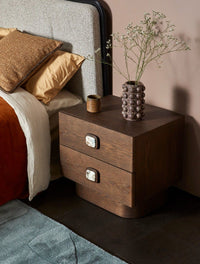 GlobeWest Rufus Bulle Vessel - Soapstone, styled in a room setting