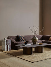 GlobeWest Boden Juniper Bowl - Dark Amber, styled in a room setting