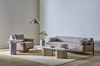 GlobeWest Boden Urchin Large Bowl - Chalk Pink, styled in a room setting