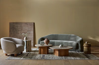 GlobeWest Juno Pebble 3 Seater Sofa - Clover