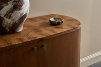 GlobeWest Rufus Pierce Bowl - Soapstone, styled in a room setting
