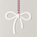 norsu STUDIO Christmas Ceramic Bow Ornament, Cloud