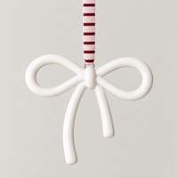 norsu STUDIO Ceramic Bow Ornament, Cloud