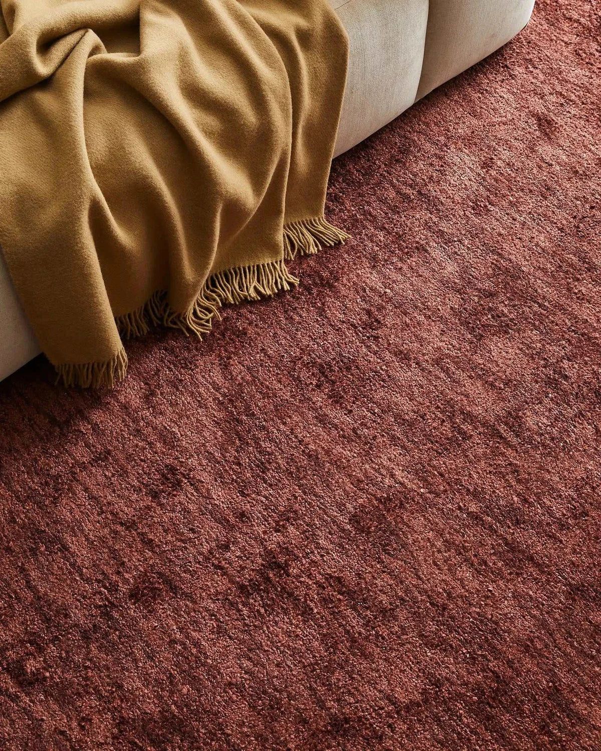 Weave Home Blankets & Throws Weave Home Nevis Lambswool Throw - Camel