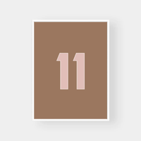 Norsu Interiors Prints Chocolate / 30x40cm / No Thanks Clubhouse Collection - Choose Your Number Print- Various Sizes