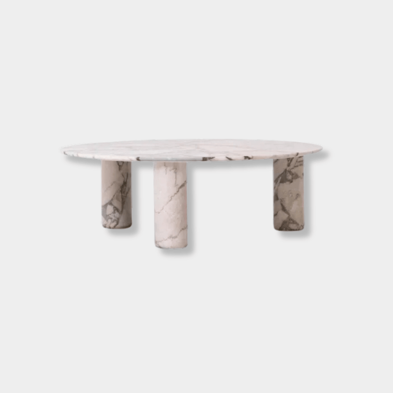 Globe West Coffee Tables Globe West Atlas Orbit Coffee Table - Natural Ocean Marble