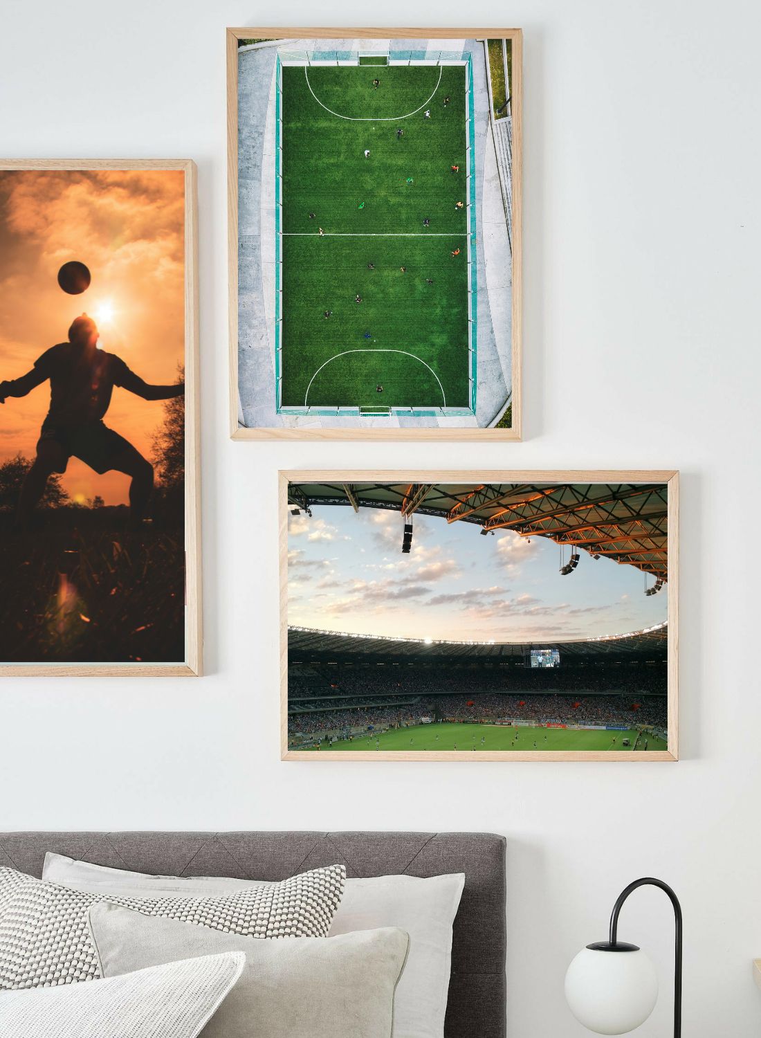 Soccer gallery wall featuring the Counter Attack print | Norsu Interiors
