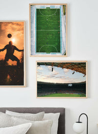 Soccer gallery wall featuring the Counter Attack print | Norsu Interiors