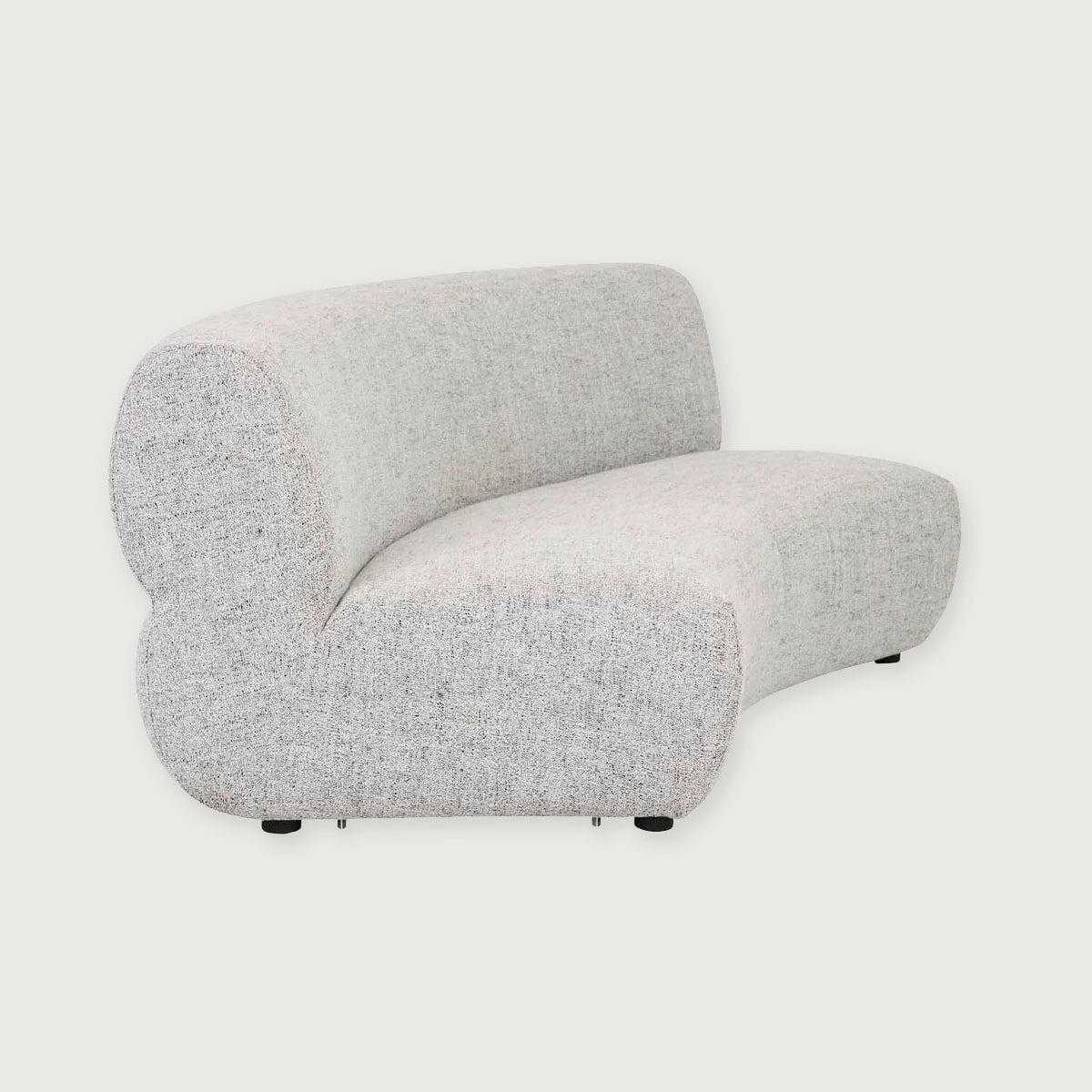 GlobeWest Juno Cloud Arc 2 Seater Sofa in Moon Rock