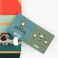 Skater Baby board book with colorful skateboard illustrations for toddlers ages 0-4