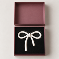 norsu STUDIO Ceramic Bow Ornament, Cloud